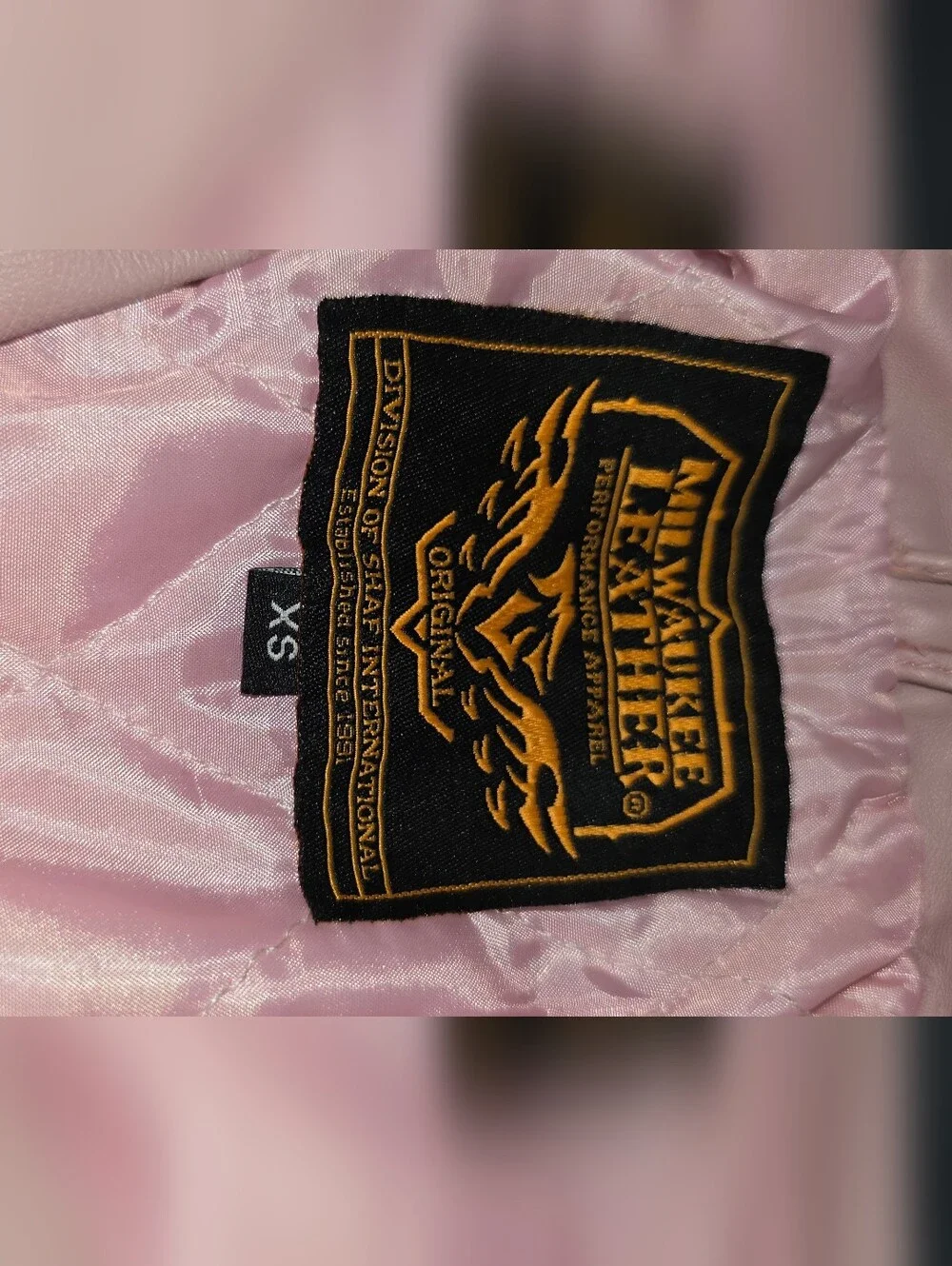Milwaukee Leather Genuine Leather Pink Moto Biker Jacket XS Belted